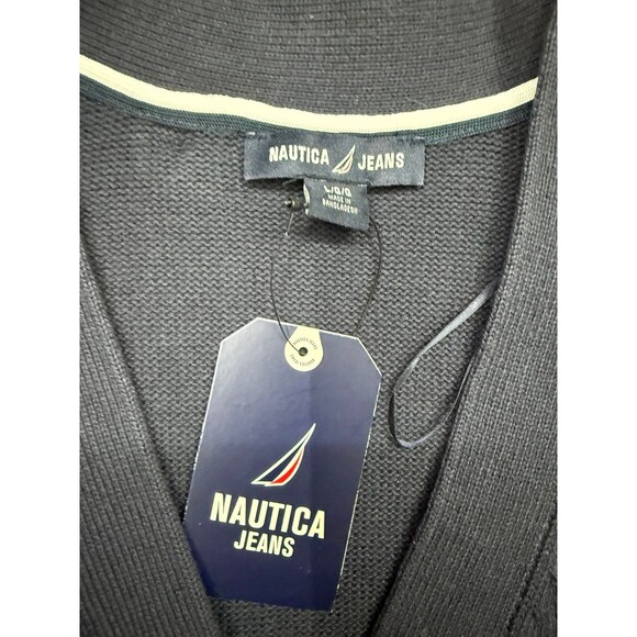 NWT Náutica Classic V-Neck Cardigan Elegant Preppy Classy Button Up Large - Picture 3 of 12